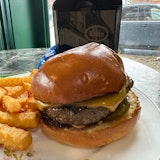 45 Day Dry Aged Burger with fries