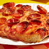 Square Pepperoni Slice