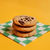 Three Chocolate Chunk Cookies