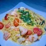 Shrimp Linguine Mollicata
